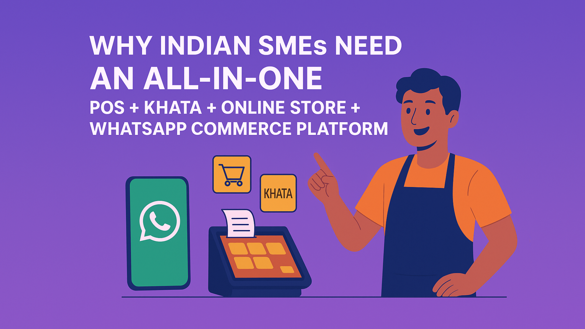 Why Indian SMEs need an all‑in‑one POS + Khata + Online Store + WhatsApp Commerce platform