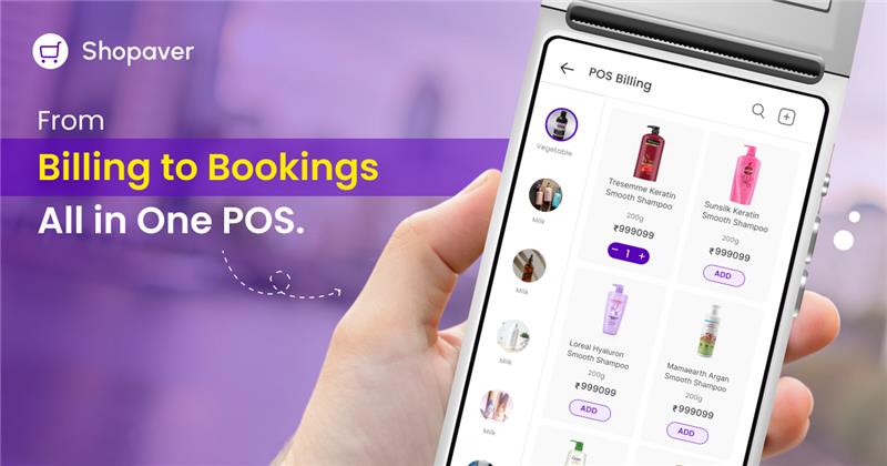 Billing to Booking for POS for Salon and Spa