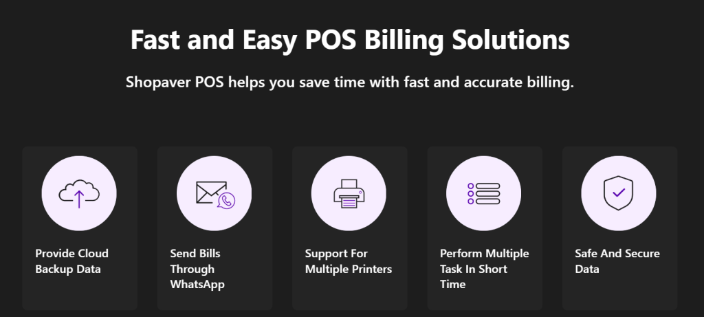 Feature of Pos Billing Software