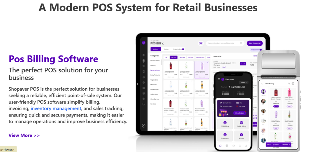 Affordable Pos System for Modern Pos Billing Software