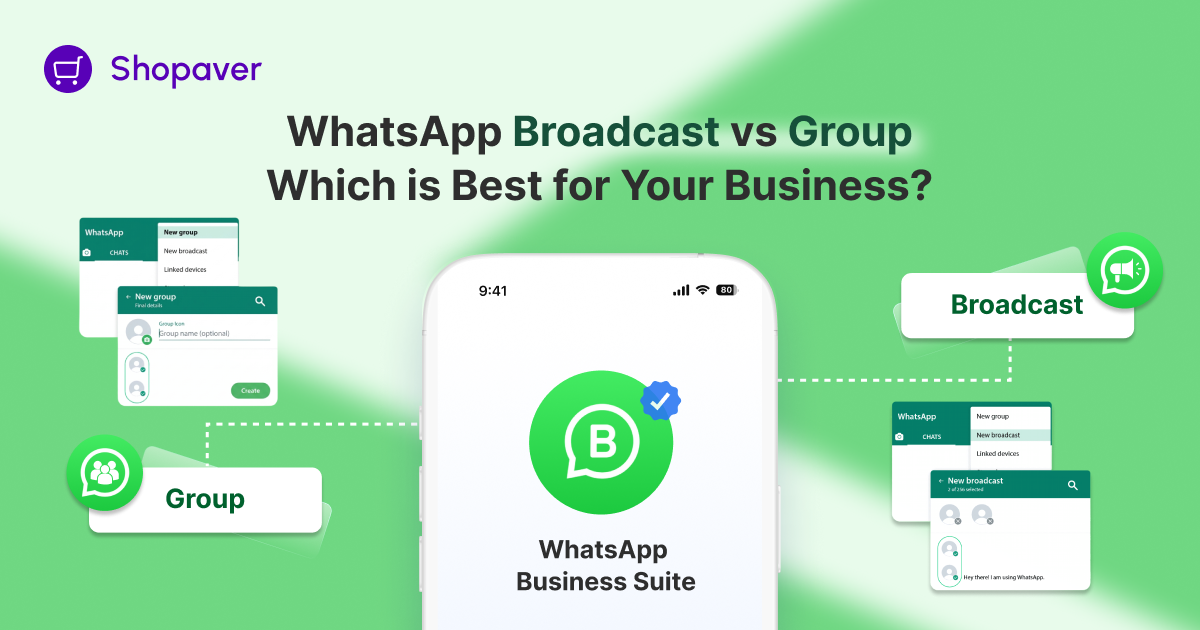 whatsapp broadcast vs group